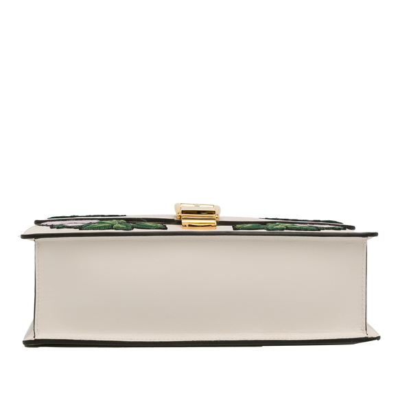 Pre-Loved Gucci Small Floral Embroidered Sylvie Crossbody Bag - Picture 4 of 9